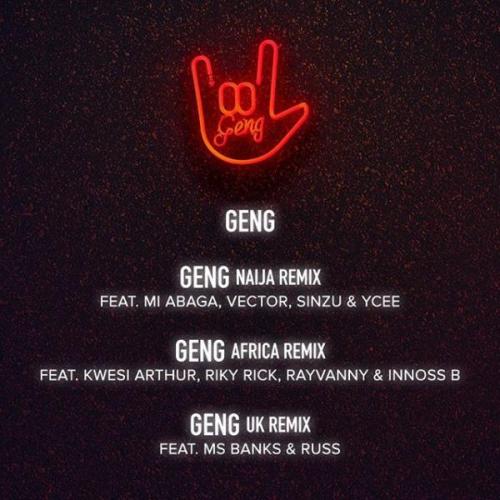 Download Mp3: Mayorkun – Geng (Africa Remix) Ft. Riky Rick, Kwesi Arthur, Rayvanny, Innoss’B