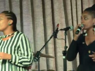 Buhle And Her Twin Singing On Worship Night
