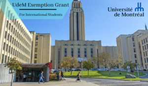 Exemption Scholarship - Universite de Montreal, Canada 2022