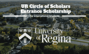 University of Regina Canada International Entrance Scholarship