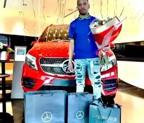 NEWS: DJ Stokie Treats Himself With A Brand New Mercedes-Benz V300d