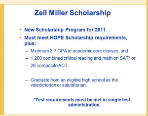 The Zell Miller Scholarship Explained